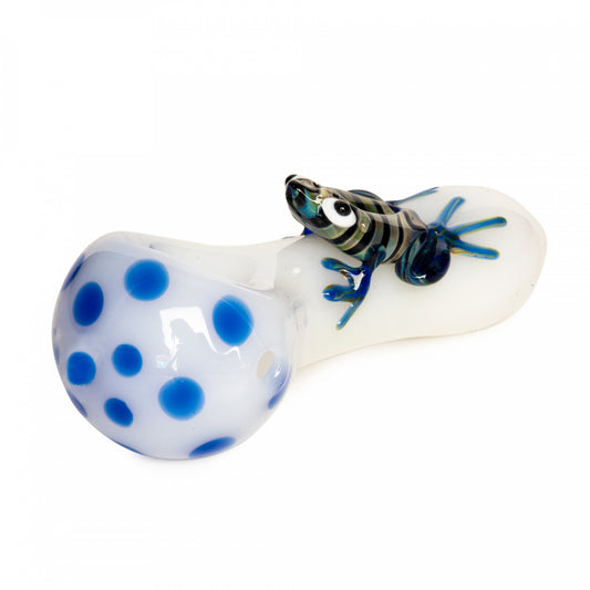 Red Eye Glass Frogger Hand Pipe