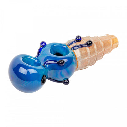 Red Eye Glass 2 Scoop Hand Pipe