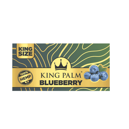 King Palm Flavored Hemp Papers King Size - Blueberry