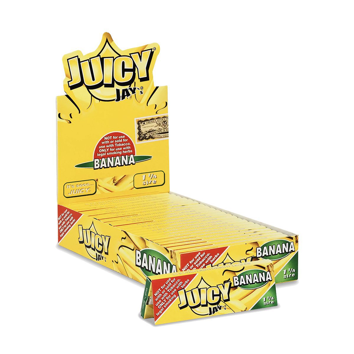 Juicy Jay's Flavored Papers 1 1/4 Size - Banana