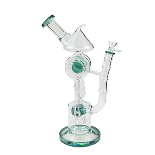 12" Straight Tube Recycler - Teal