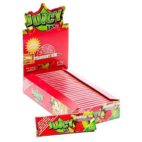 Juicy Jay's Flavored Papers 1 1/4 Size - Strawberry Kiwi