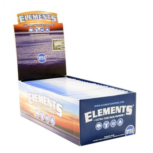 Elements Ultra Thin Rice Papers - Single Wide