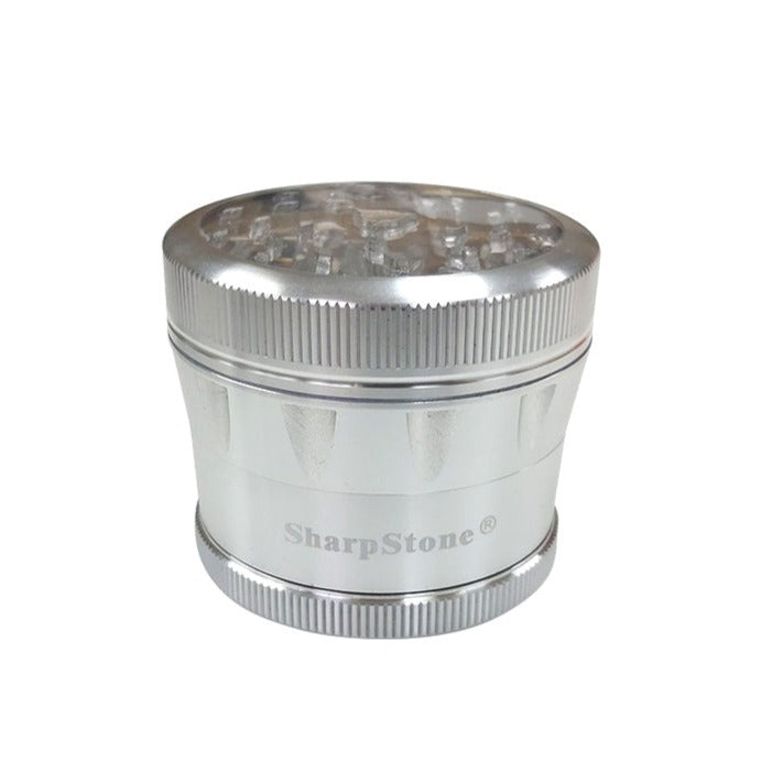 SharpStone Clear Top Grinder - Silver