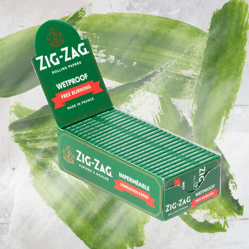 Zig-Zag Free Burning Rolling Papers - Single Wide Wetproof