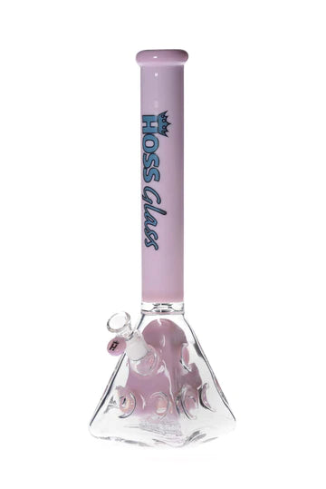 Hoss Glass Holey Pyramid with Colored Top - Pink