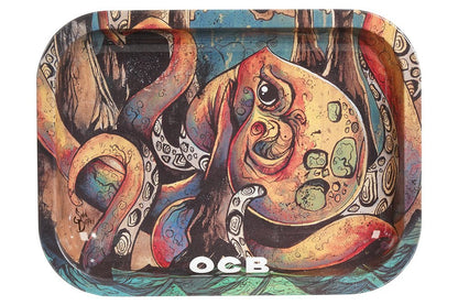 OCB "Limited Edition" Rolling Tray - Octopus 2