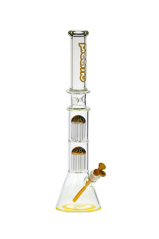 Preemo Double Tree Perc Beaker - Yellow