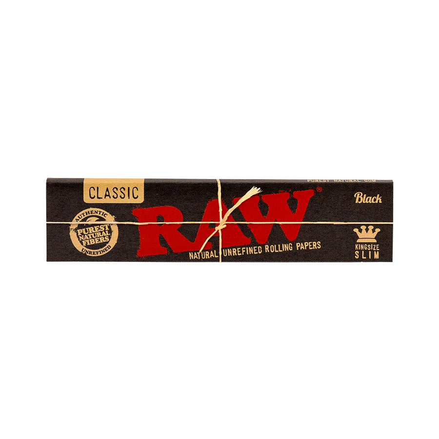 Raw Classic Black Papers - King Slim Size