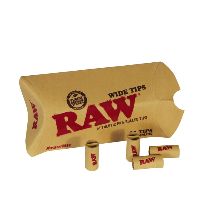 Raw Pre-Rolled Tips - Wide Tips