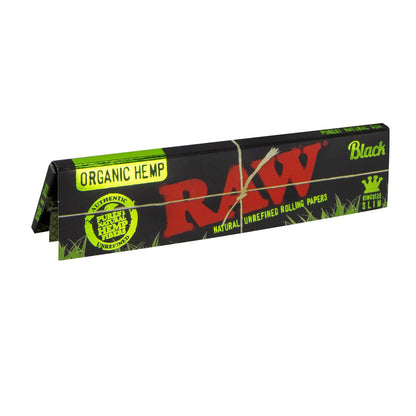 Raw Organic Hemp Black - King Slim Size