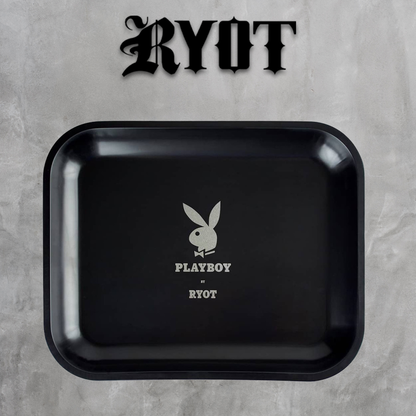 Playboy x RYOT Rolling Tray - Silver Bunny