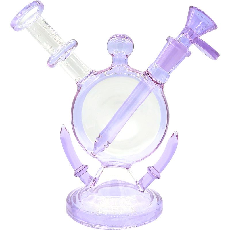 Soul Glass 7″ Recycler Bong - Purple