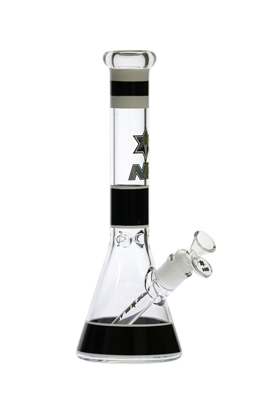 Nice Glass (NG) Hand Painted Beaker - Black