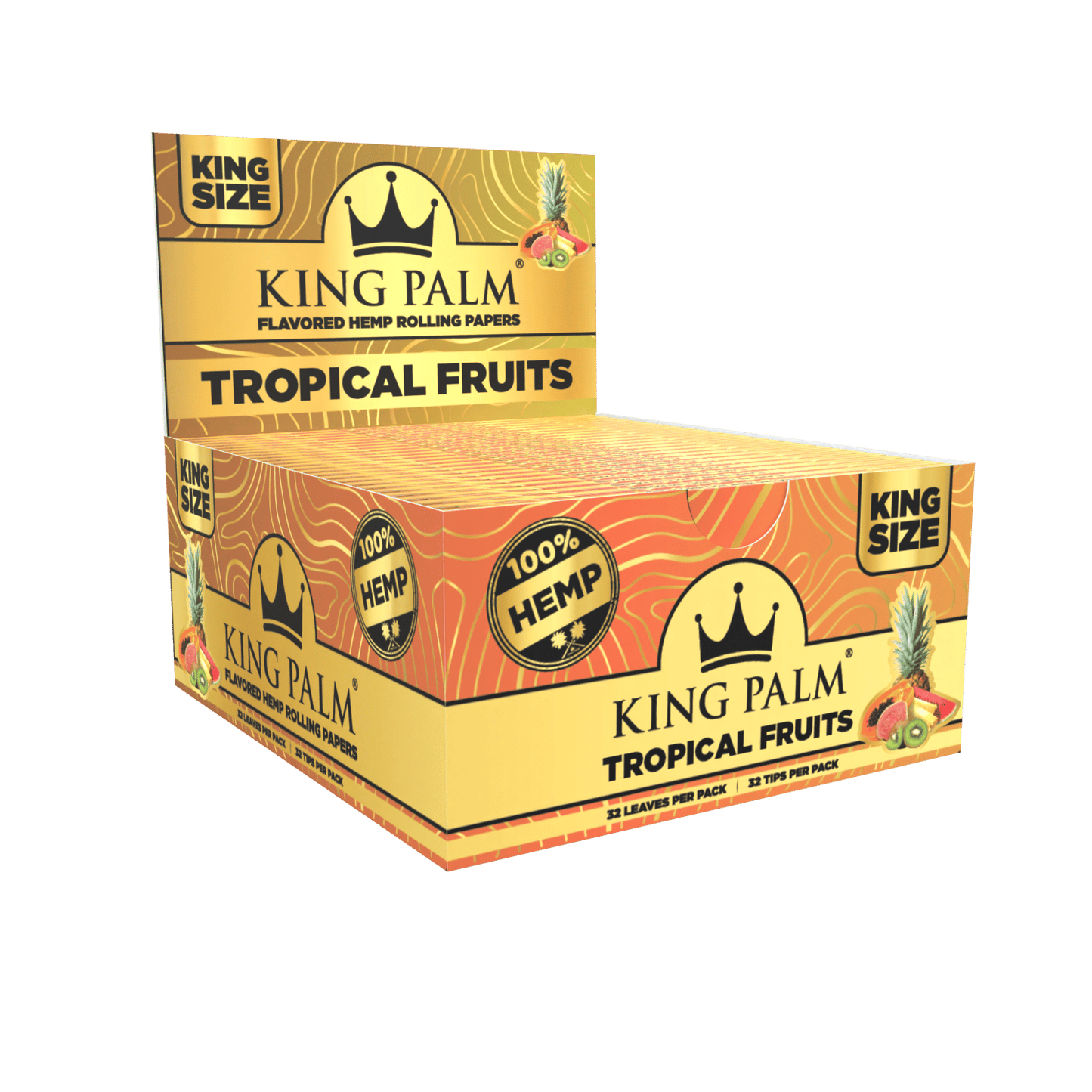 King Palm Flavored Hemp Papers King Size - Tropical Fruits