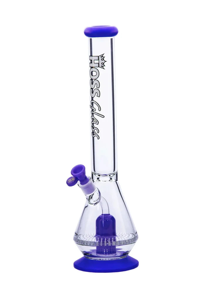 Hoss Glass Honeycomb Beaker with removable parts - Purple