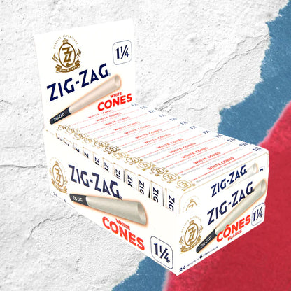 Zig-Zag Pre-Rolled Cones (6pk) - 1 1/4 Size