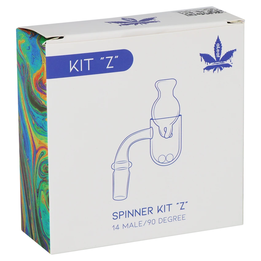 aLeaf Quartz Banger Spinner Kit - Y / 14mm M / 90 Degree