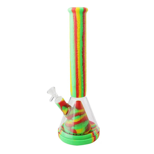 14" Silicone Bong - Rasta