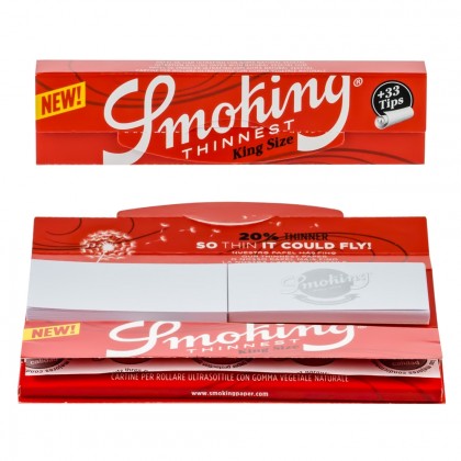 Smoking Thinnest Rolling Paper - King Size + Tips