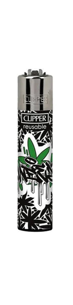 Clipper Lighters - Graffiti Leaves