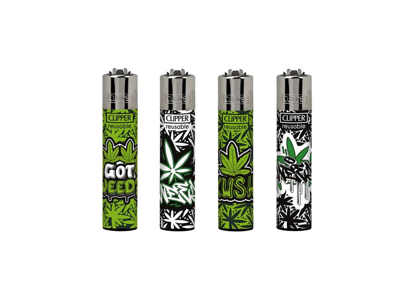 Clipper Lighters - Graffiti Leaves