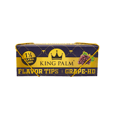 King Palm Papers with Flavor Tips 1 1/4 Size - Grape HD