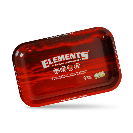 Elements Rolling Tray - Red