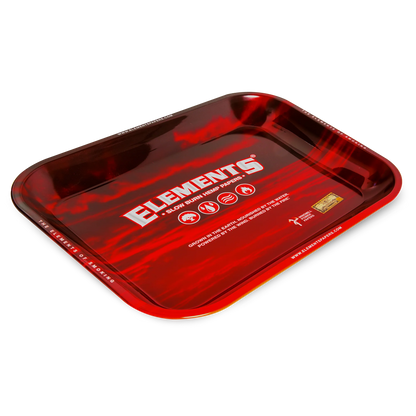 Elements Rolling Tray - Red