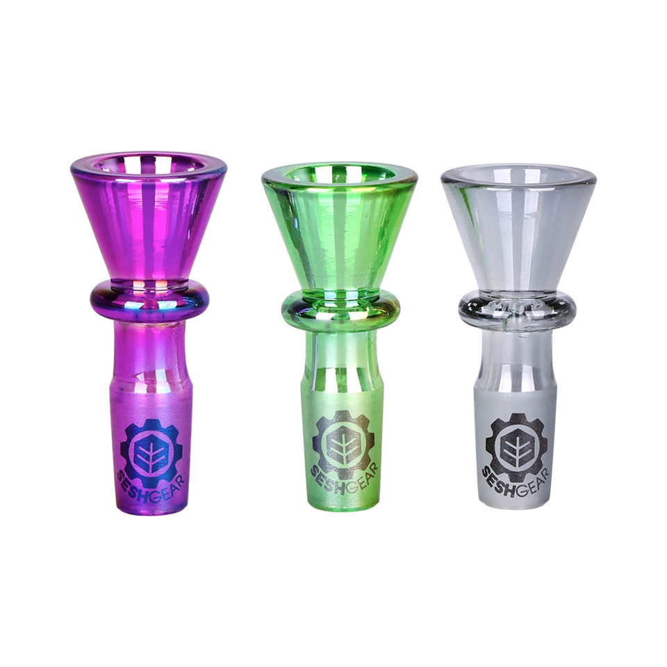 SeshGear Chromatic Funnel Bowl w/ Maria Handle Display - 14mm M
