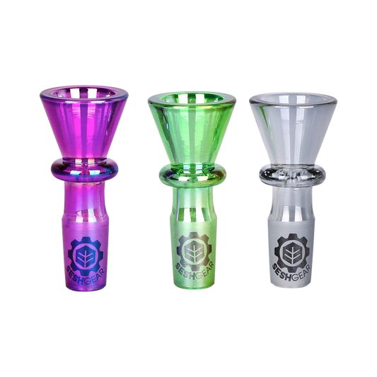 SeshGear Chromatic Funnel Bowl w/ Maria Handle Display - 14mm M