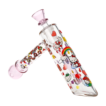 Happy Feels Kitty Bubbler 6" 14mm (Glow in the dark)