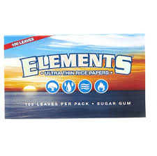 Elements Ultra Thin Rice Papers - Single Wide