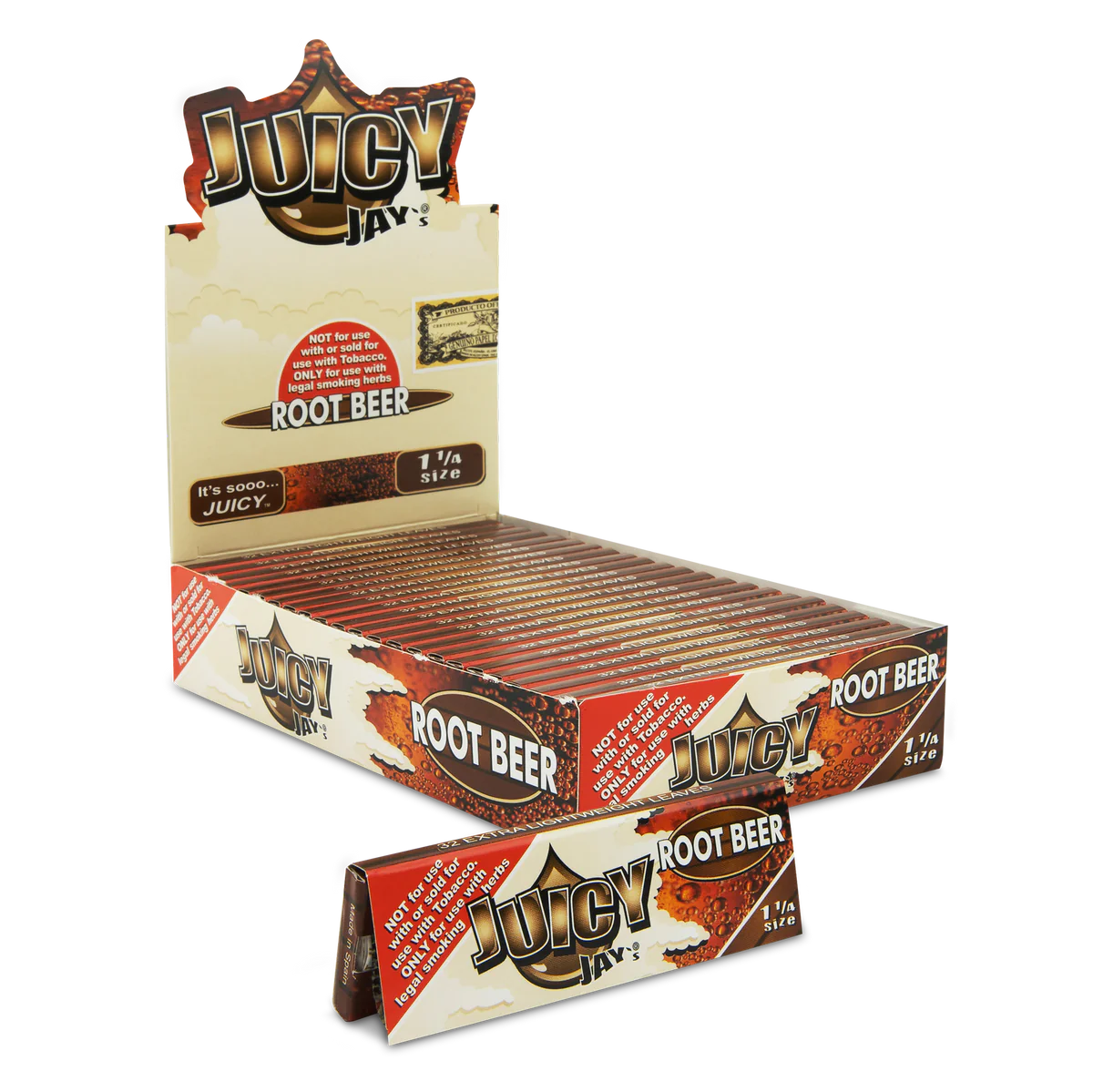 Juicy Jay's Flavored Papers 1 1/4 Size - Root Beer