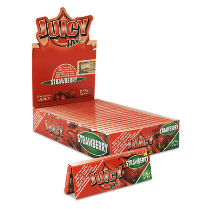 Juicy Jay's Flavored Papers 1 1/4 Size - Strawberry