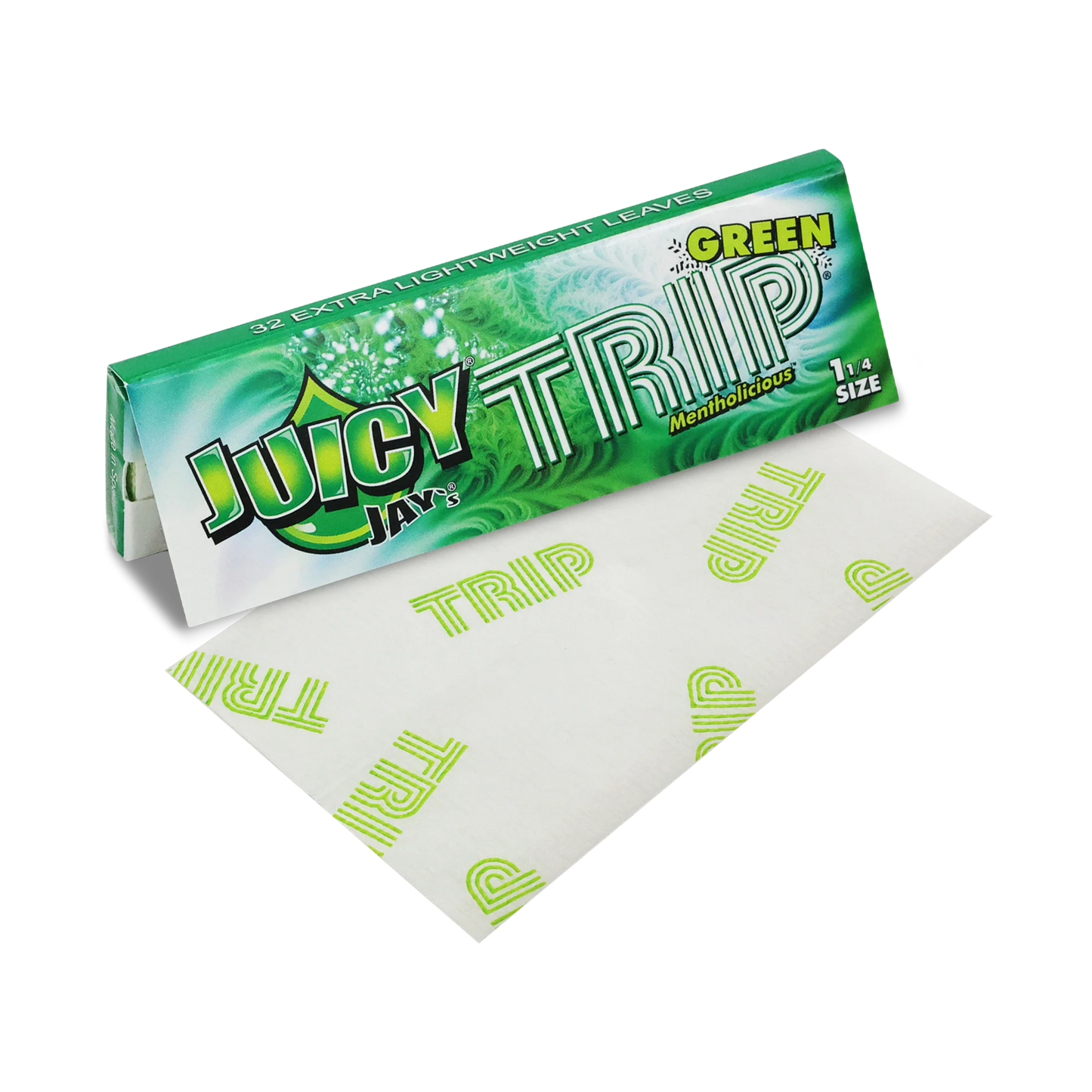 Juicy Jay's Flavored Papers 1 1/4 Size - Green Trip