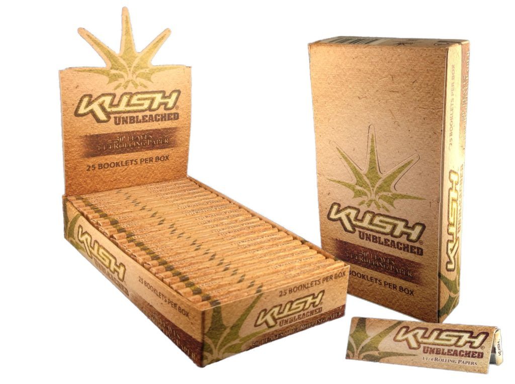 Kush Unbleached Hemp Papers - 1 1/4 Size