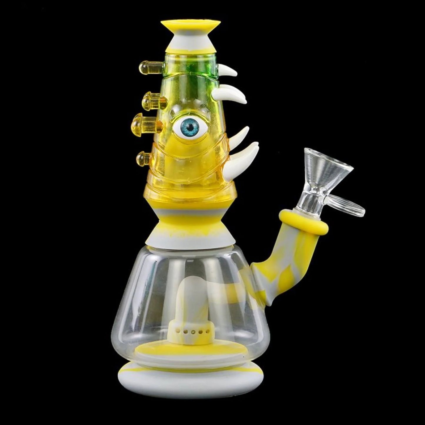 Octopus Cyclops Bong - Yellow/Gray