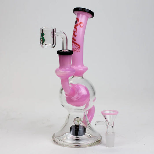 Soul Glass 2-in-1 Recycler/Bong - Pink