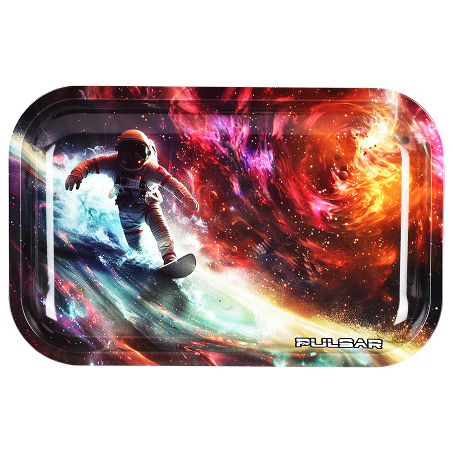 Pulsar Rolling Tray with Lid - Astro Surfer