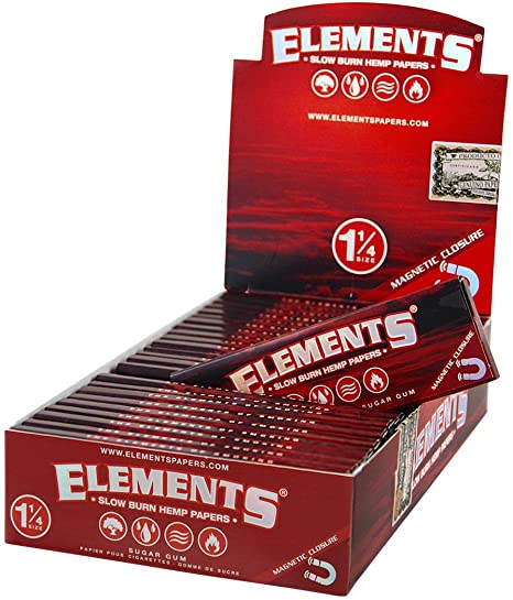 Elements Slow Burn Hemp Papers - Magnetic Closure 1 1/4 Size