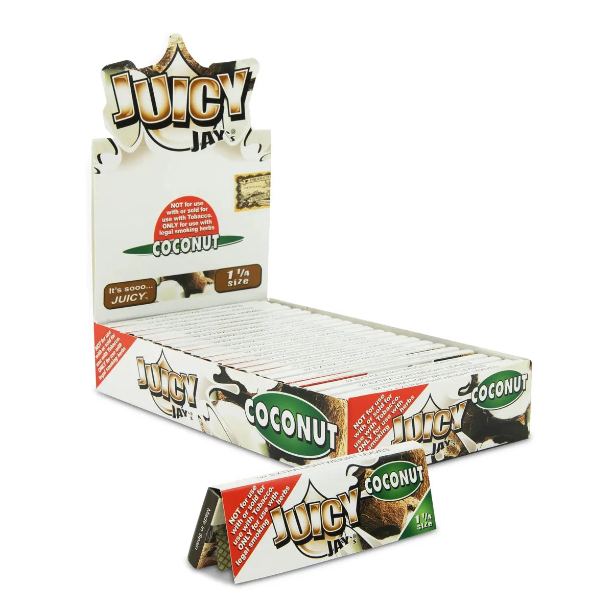 Juicy Jay's Flavored Papers 1 1/4 Size - Coconut