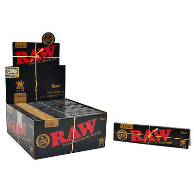 Raw Classic Black Papers - King Slim Size