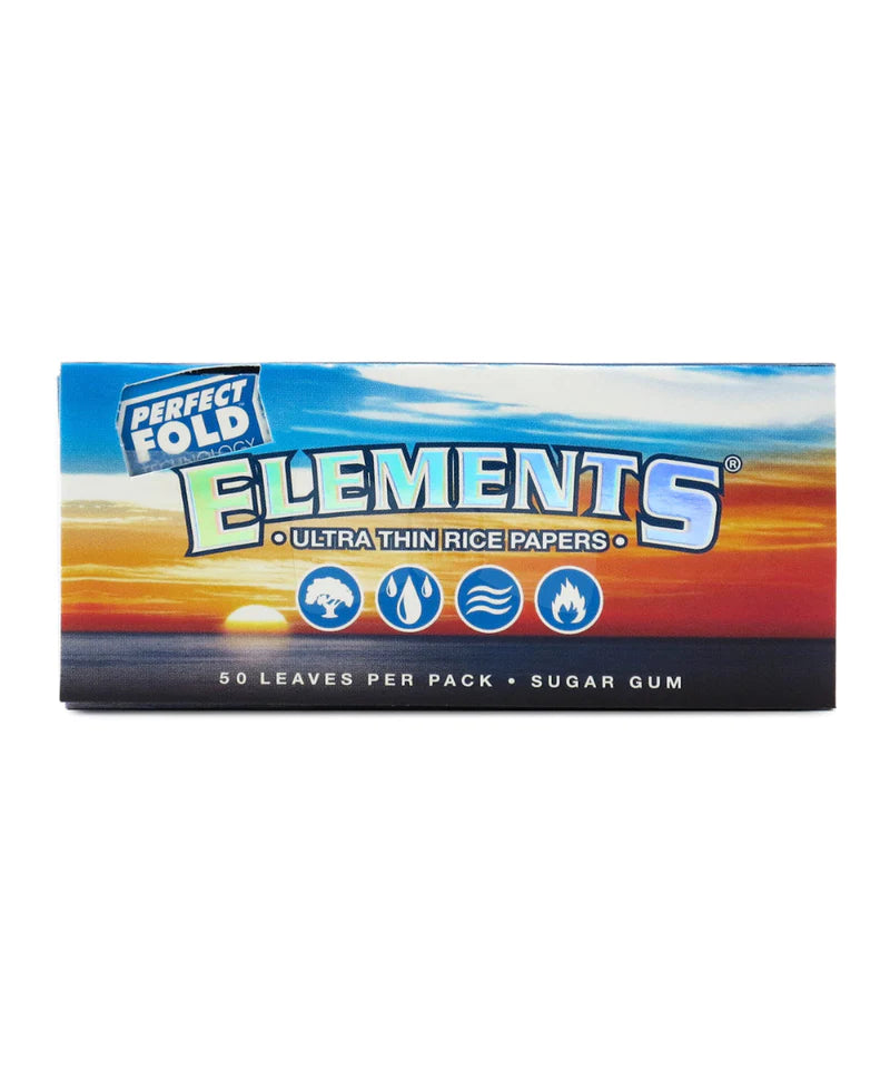 Elements Ultra Thin Rice Papers - Perfect Fold 1 1/4 Size