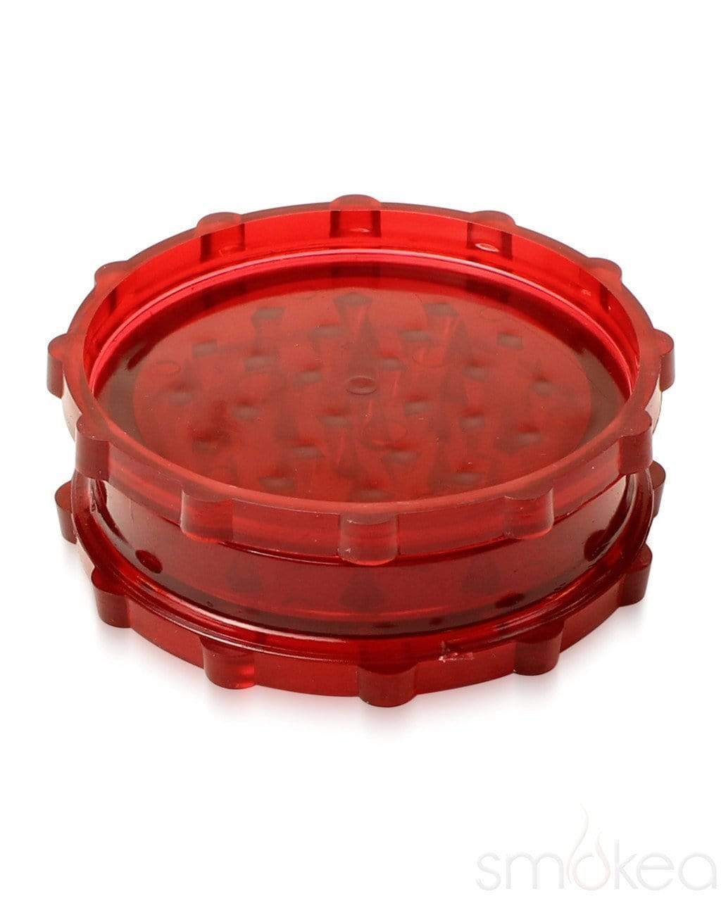 Plastic 2 Piece Grinder - Red