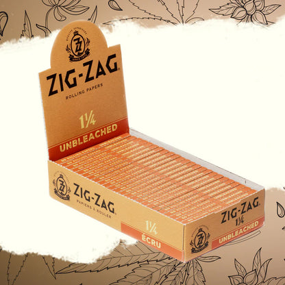 Zig-Zag Unbleached Rolling Papers - 1 1/4 Size