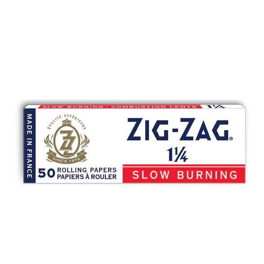 Zig-Zag White Slow Burning Rolling Papers - 1 1/4 Size