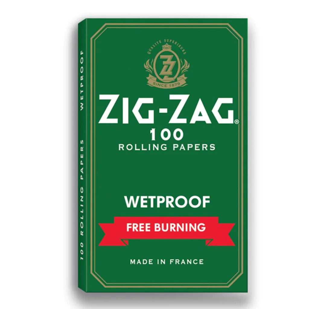 Zig-Zag Free Burning Rolling Papers - Single Wide Wetproof